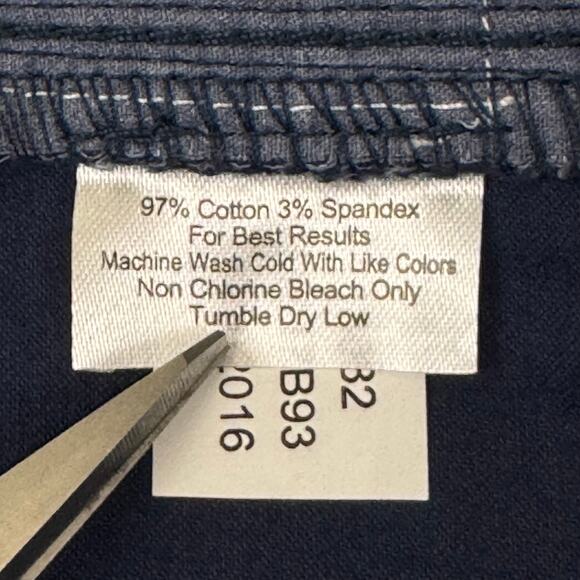 NEW Peter Millar Golf Pants Mens 40x33 Blue Chino Stretch Cotton Performance - Picture 6 of 9